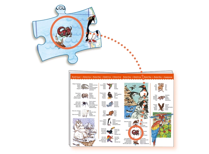 Puzzel-Observation-100st-Dieren-over-de-wereld