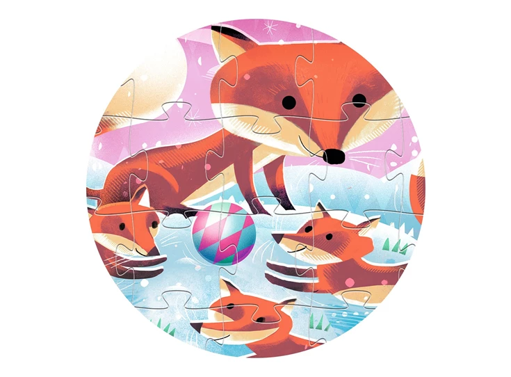 Puzzel-silhouette-24-st-Ginger-Kleine-Vos