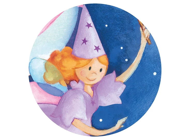 Puzzel-silhouette-36st-De-Fee-en-de-Eenhoorn