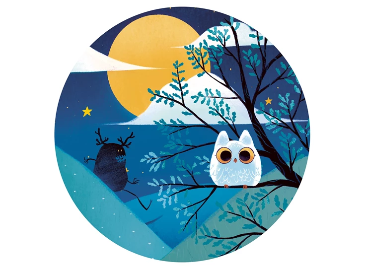 Puzzel-silhouette-36st-Ridder-van-de-Volle-Maan