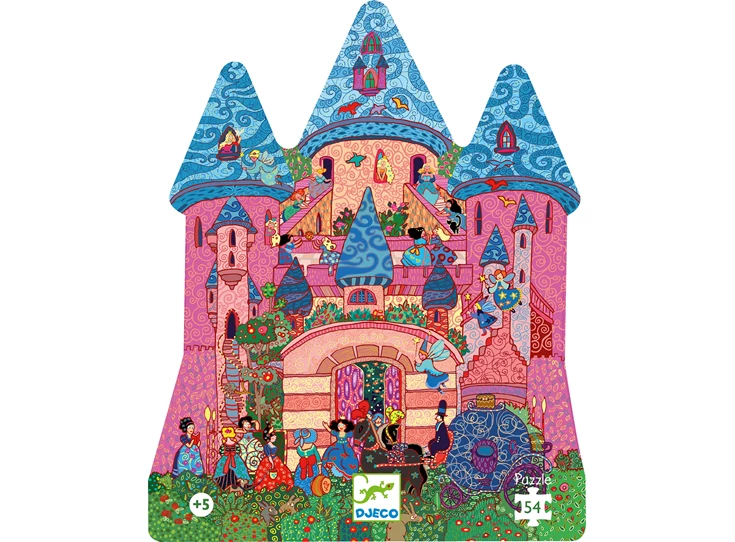 Puzzel-silhouette-54-stuks-Feeriek-kasteel