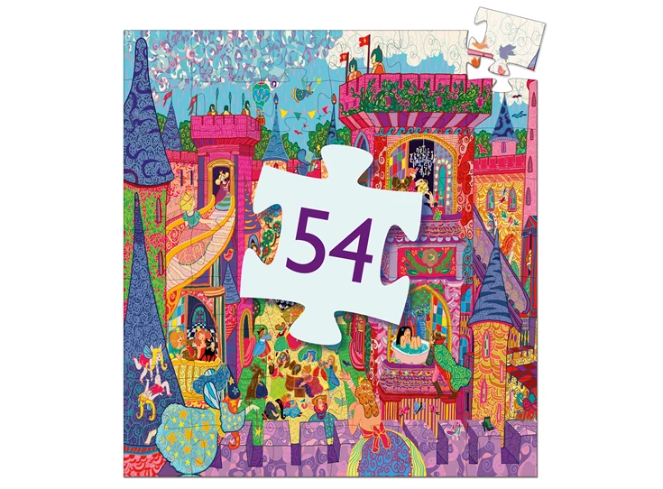 Puzzel-silhouette-54-stuks-Feeriek-kasteel