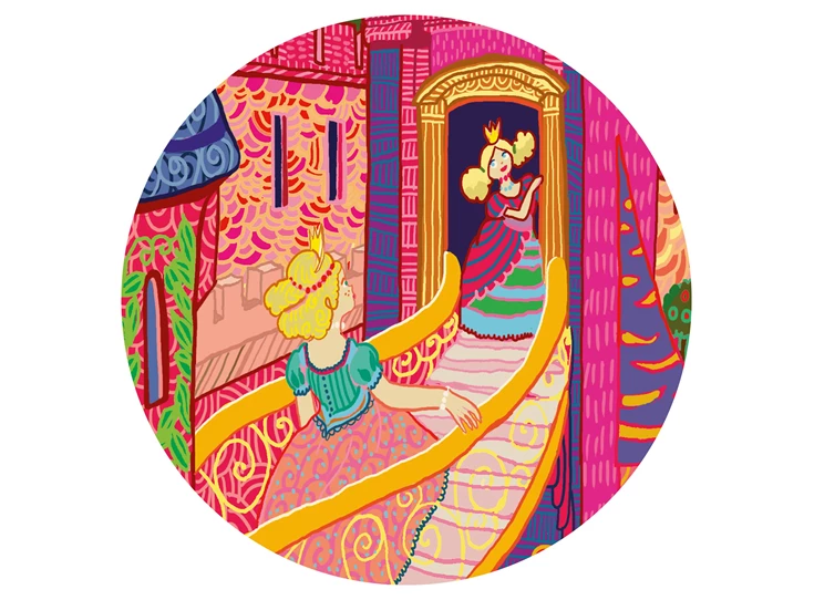 Puzzel-silhouette-54-stuks-Feeriek-kasteel