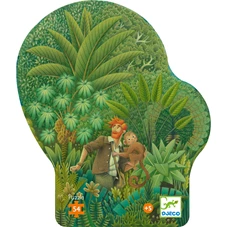 Puzzel-silhouette-54-stuks-In-de-Jungle