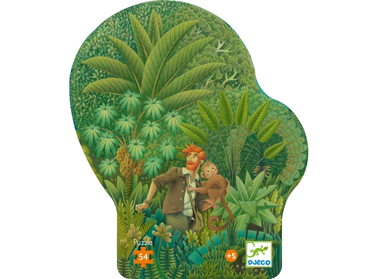 Puzzel-silhouette-54-stuks-In-de-Jungle