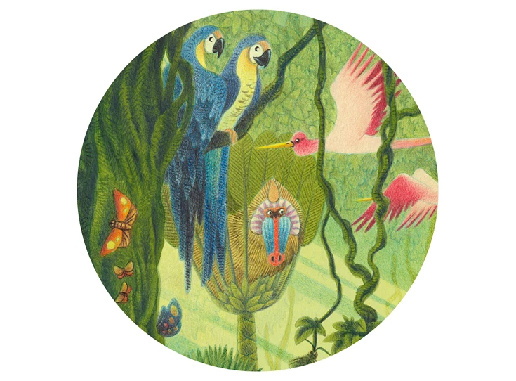 Puzzel-silhouette-54-stuks-In-de-Jungle