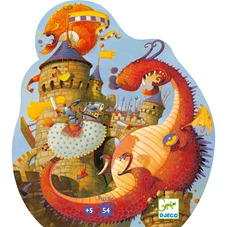 Puzzel-silhouette-54-stuks-Vaillant-de-draken