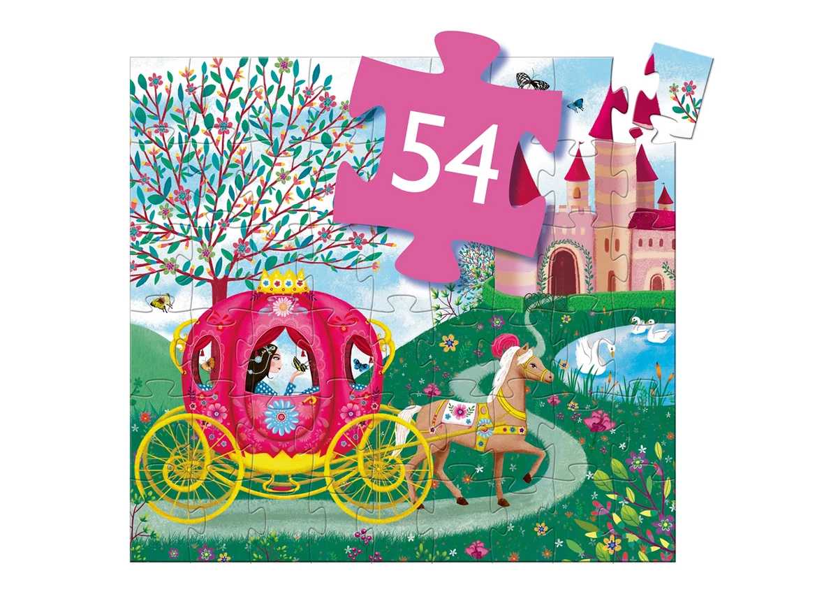 Puzzel-silhouette-De-koets-van-Elise-54-stuks