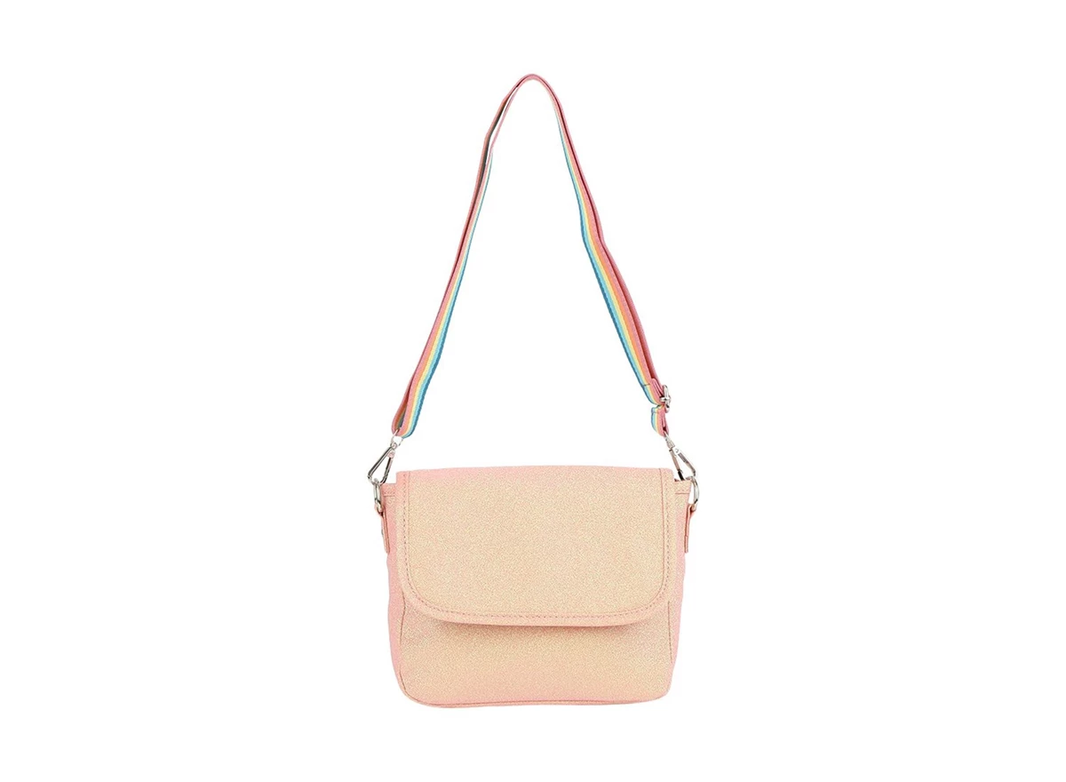Schoudertas-Paillettes-Corail
