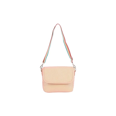 Schoudertas-Paillettes-Corail