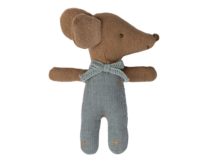 Slaperige-Wakkere-Baby-Muis-in-Matchbox-Blauw