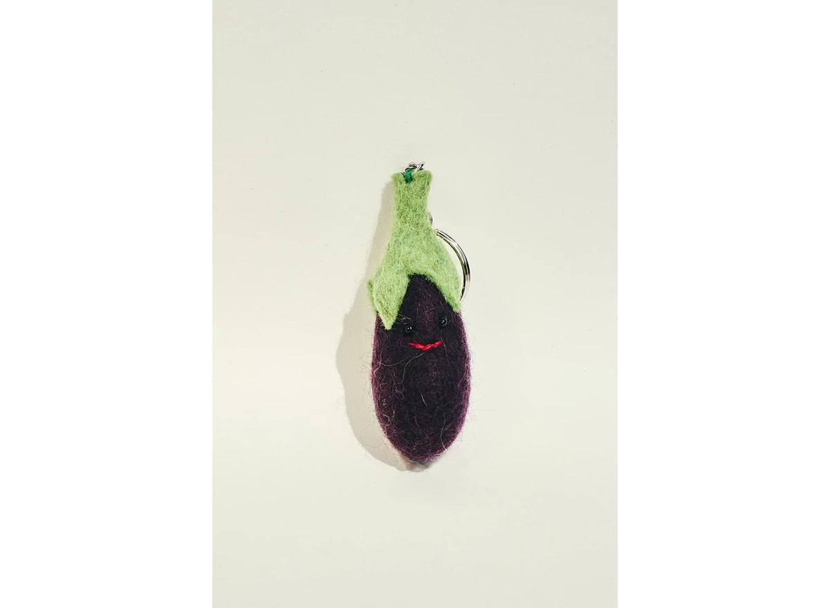 Sleutelhanger-Aubergine
