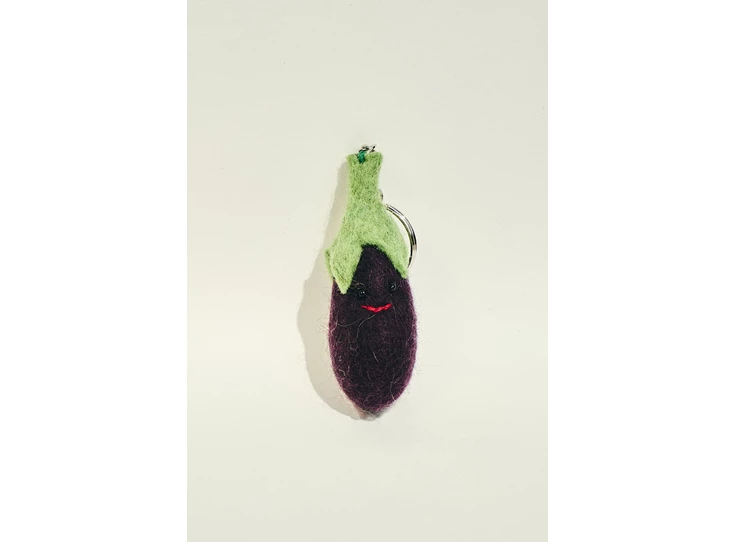 Sleutelhanger-Aubergine