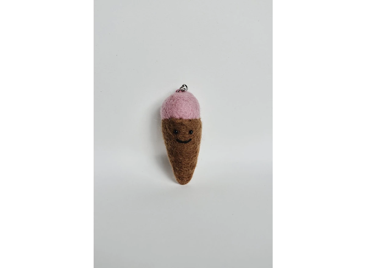 Sleutelhanger-Roze-ijsje