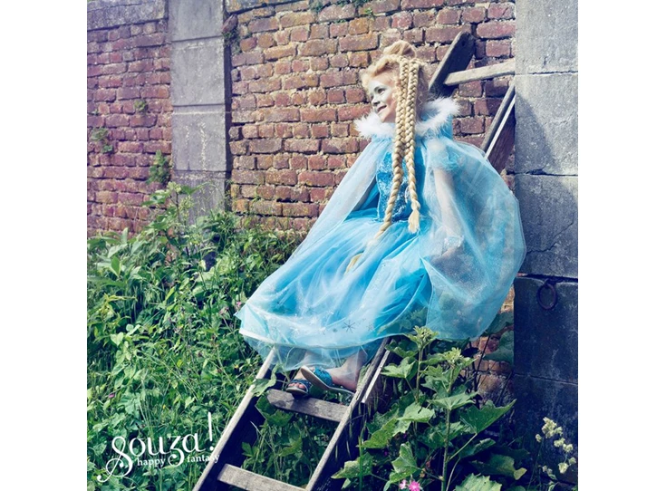 Slipper-hoge-hak-IJskoningin-lichtblauw-metallic-maat-27-28