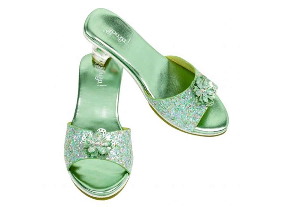 Slipper-hoge-hak-Pippa-mint-metallic-maat-30-31