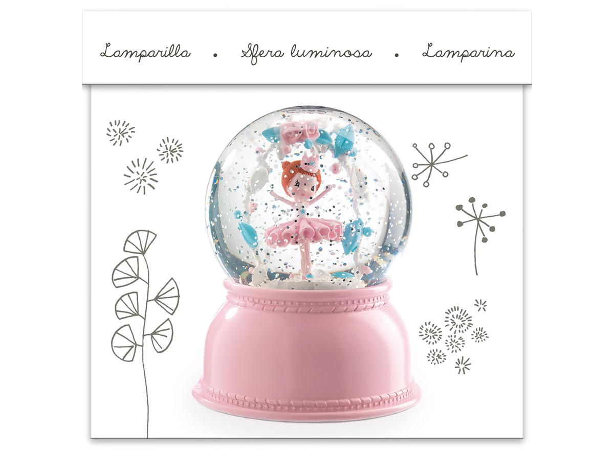 Sneeuwbal-Nachtlicht-Ballerina