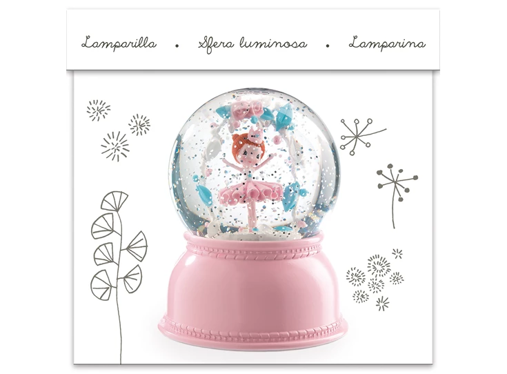 Sneeuwbal-Nachtlicht-Ballerina