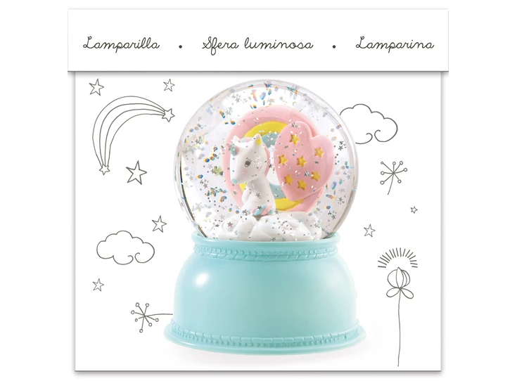 Sneeuwbal-Nachtlicht-Eenhoorn