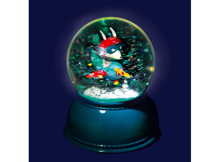 Sneeuwbal-Nachtlicht-Vliegtuig