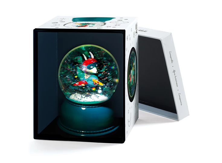 Sneeuwbal-Nachtlicht-Vliegtuig