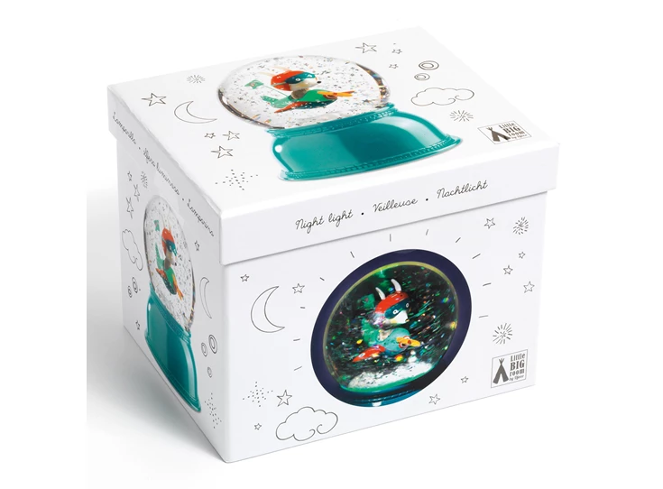 Sneeuwbal-Nachtlicht-Vliegtuig