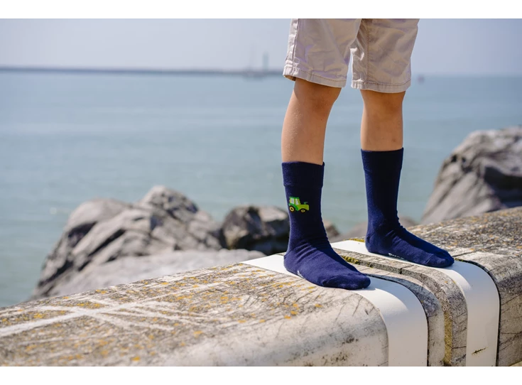 Sokken-Auto-Blauw-30-34