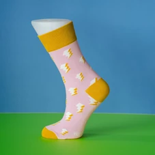 Sokken-Bliksem-Roze-30-34