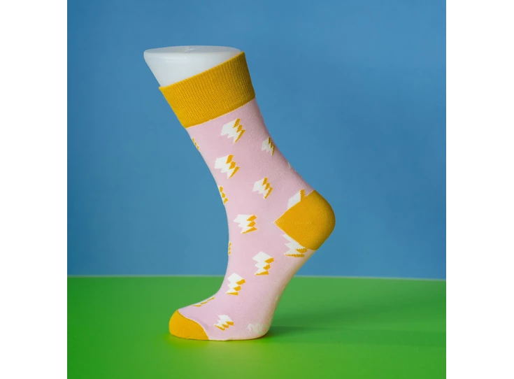 Sokken-Bliksem-Roze-35-38