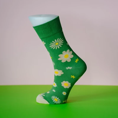 Sokken-Bloem-Groen-30-34
