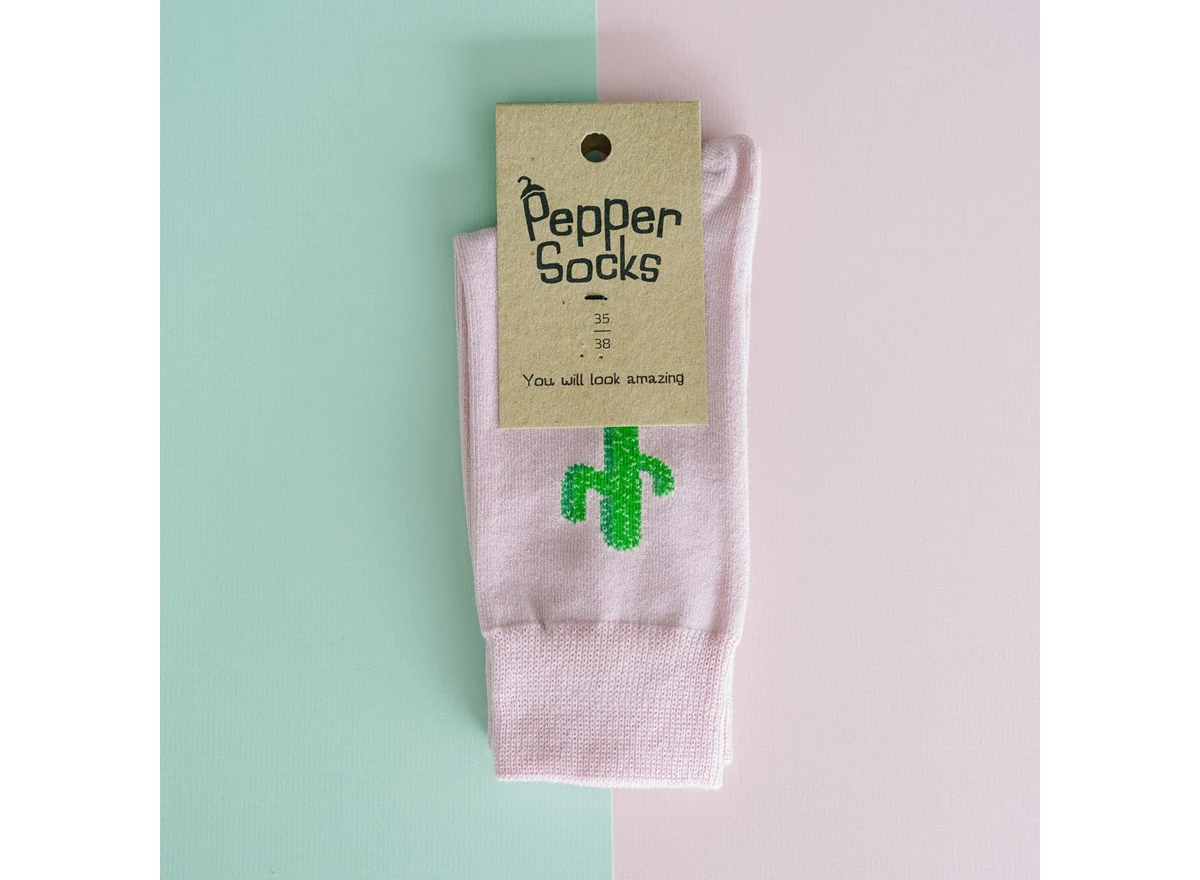 Sokken-Cactus-Paars-35-38