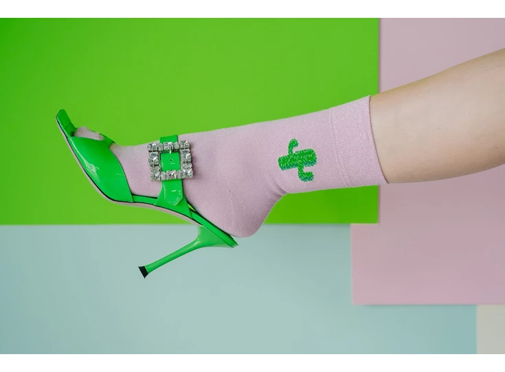 Sokken-Cactus-Paars-35-38