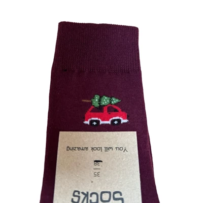 Sokken-Kerst-Auto-35-38