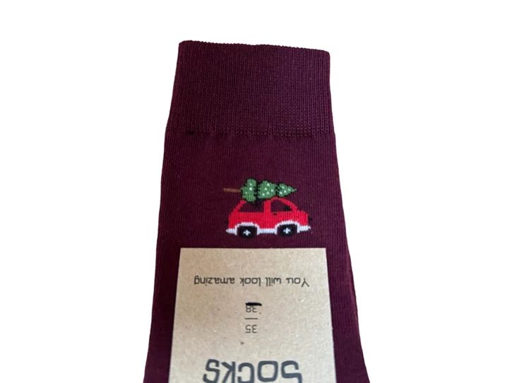 Sokken-Kerst-Auto-35-38
