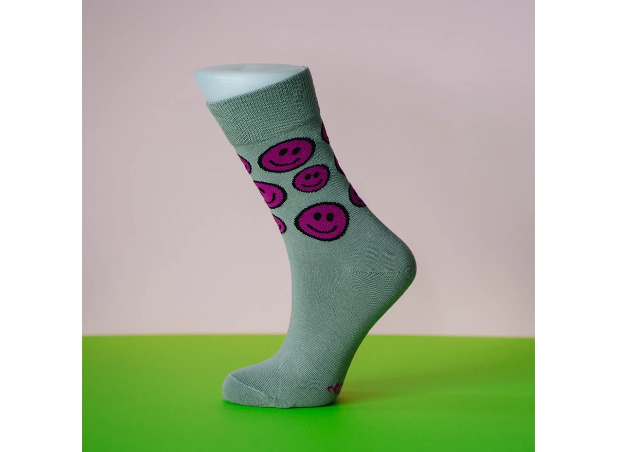 Sokken-Smiley-Blauw-30-34