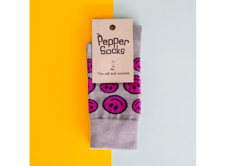 Sokken-Smiley-Blauw-35-38