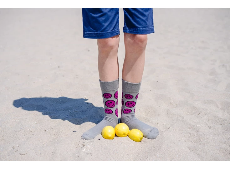 Sokken-Smiley-Blauw-35-38