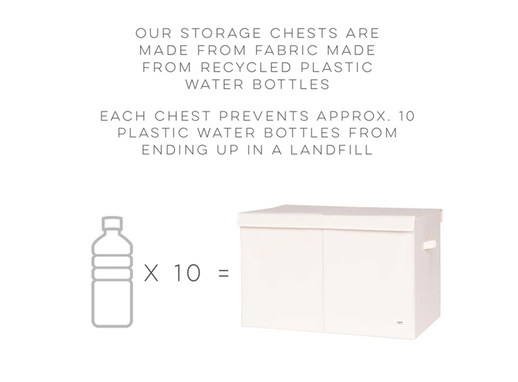 Speelgoedkist-Ecru-Effen