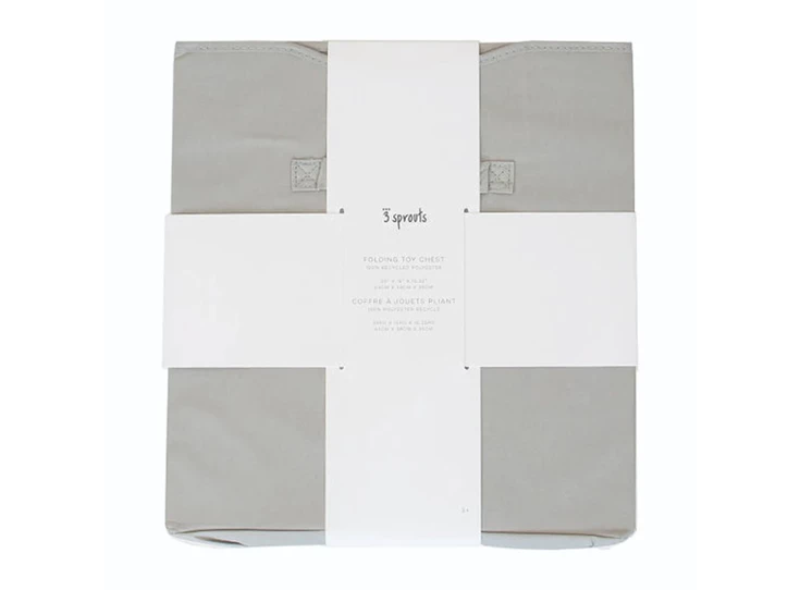 Speelgoedkist-Grijs-Effen