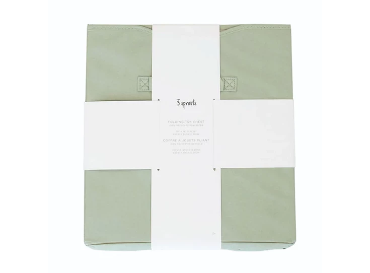 Speelgoedkist-Groen-Effen