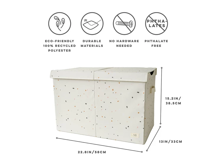 Speelgoedkist-Terrazo-Beige