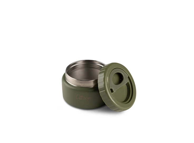 Stainless-Steel-Food-Jar-250ml-Green