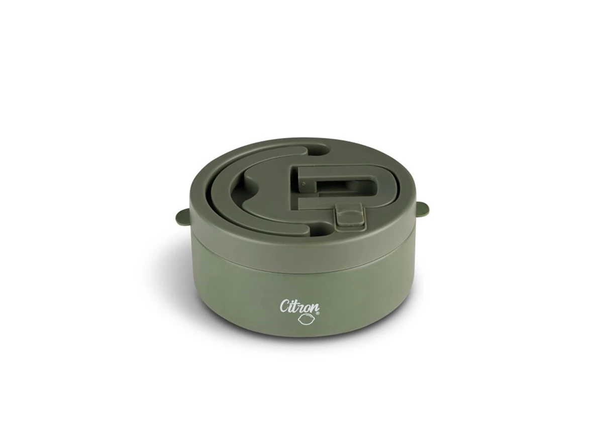 Stainless-Steel-Food-Jar-250ml-Green