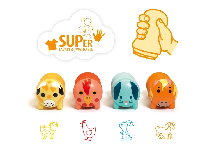 Stempels-Boerderijdieren