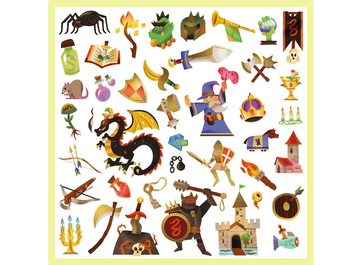 Stickers-Middeleeuwse-Fantasie