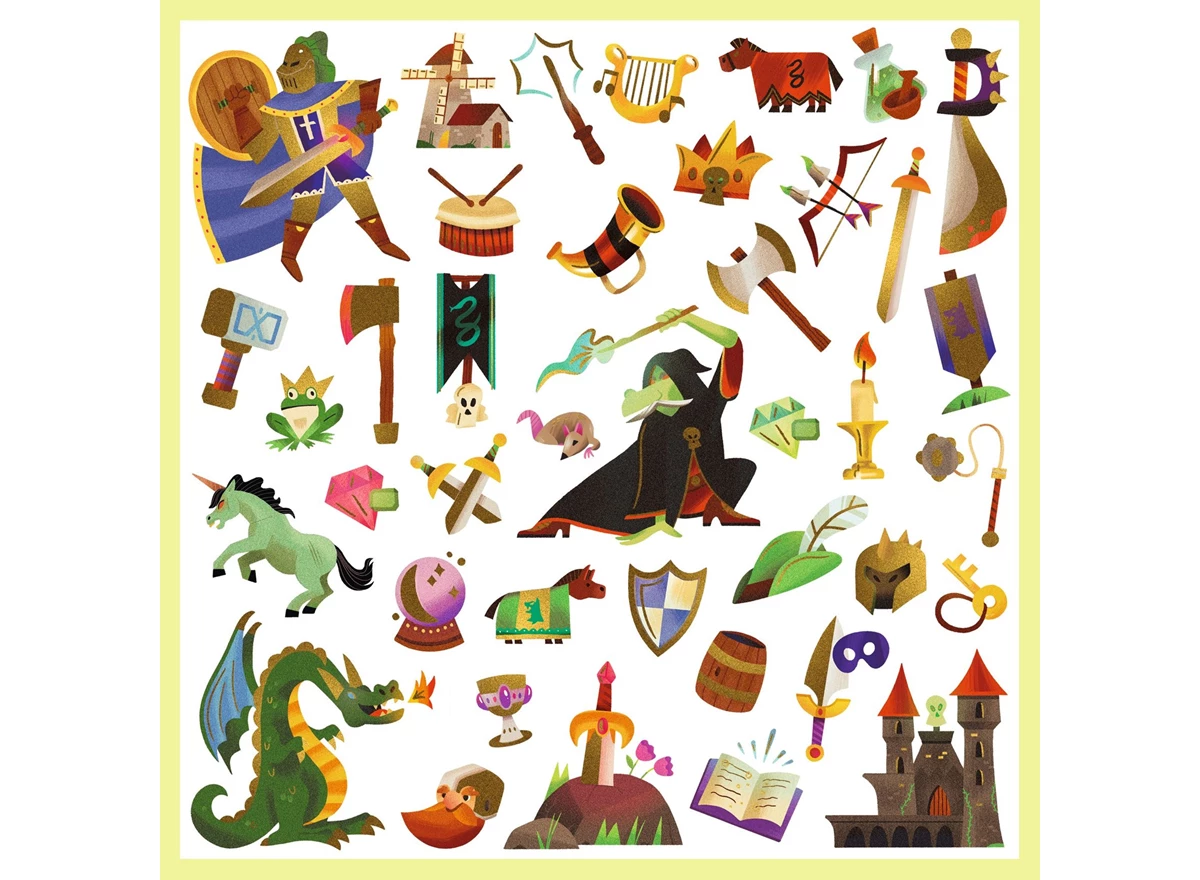 Stickers-Middeleeuwse-Fantasie