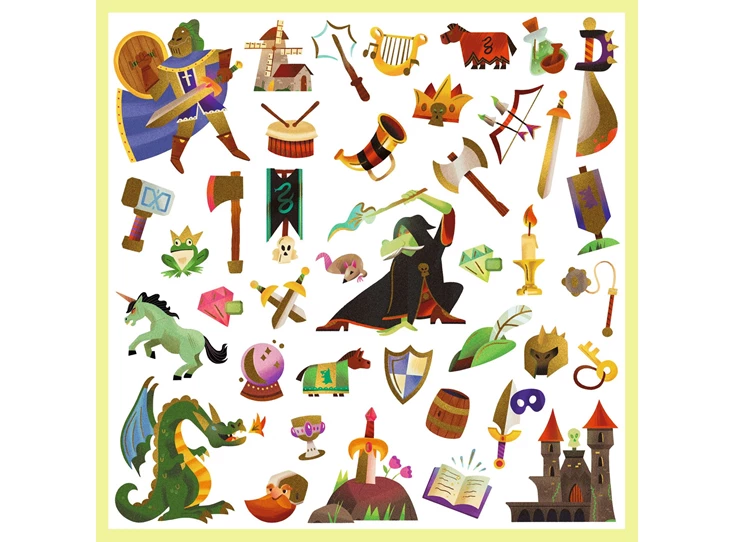 Stickers-Middeleeuwse-Fantasie