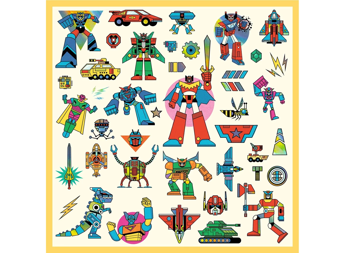 Stickers-Robotten