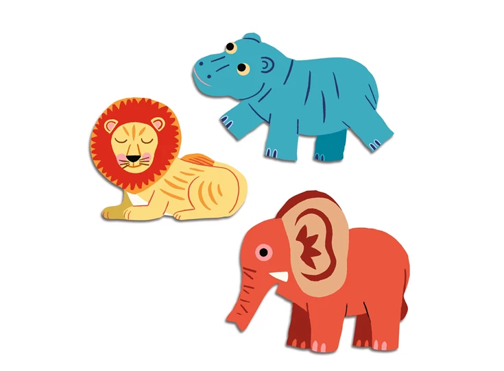 Stickers-Savannedieren