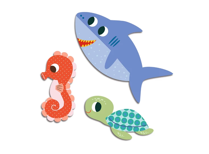 Stickers-Zeedieren